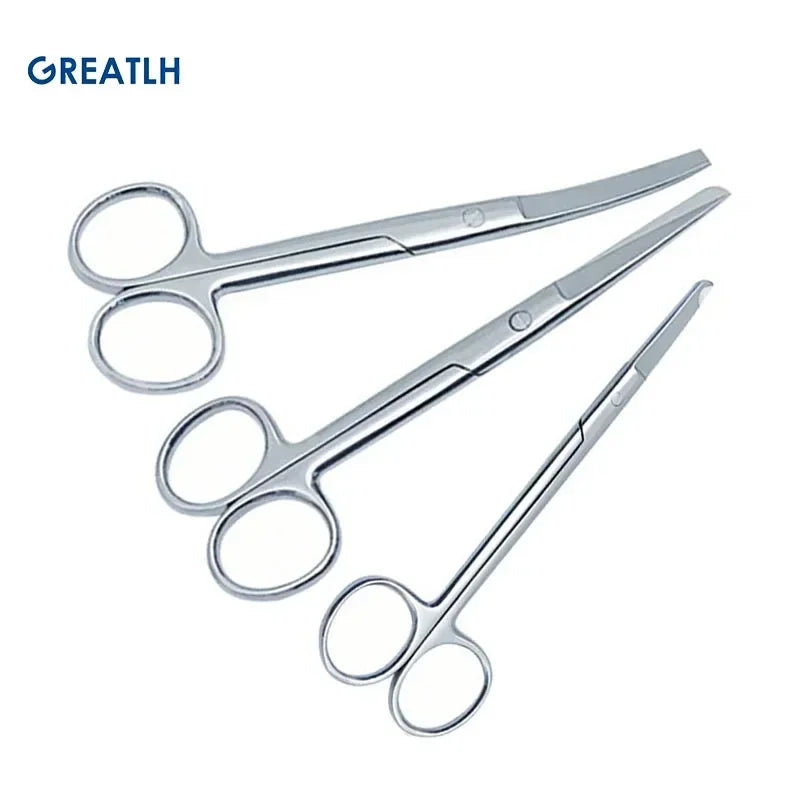 Stainless Steel Remove Suture Scissors Nurse Scissors Stitch Scissors Medical Surgical Tool Straight/Curved 1pcs
