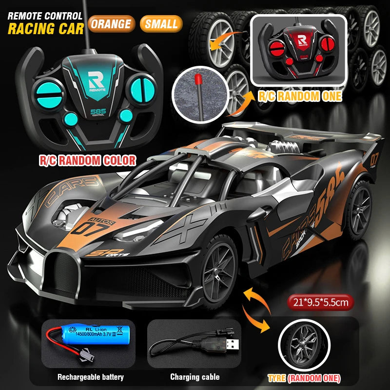 Rc Car 4Ch High-Speed Remote Control Drift Racing Car Electric Sportscar Toy Vehicle Model Toys for Boys Kids Birthday Gift