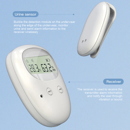 Wireless Bedwetting Alarm Pee Alarm with Receiver10-20M Range Vibration Reminding  for Boys Grils Kids Potty Training Elder Care