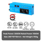 Pure Sine Wave Inverter DC 12V to AC 220V 230V 1500W/2200W/2600W/3000W Voltage Transfer Converter EU Socket Auto Accessories