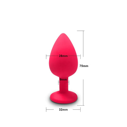 S/M/L Soft Silicone Anal Plug Mini Erotic Butt Plug Sex Toy for Anal Toy Beginner Men Women Gay Couples Prostate Stimulator
