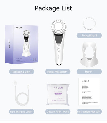 ANLAN Facial Massager Pro Microcurrent Face Lifting Skin Rejuvenation with Cold Deep Cleaning Anti-aging Skincare Beauty Device