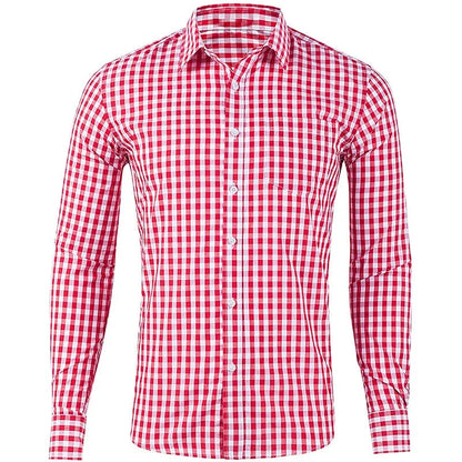 Men's Long Sleeve Shirt Casual Plaid Color Summer 3D Printed Lapel Shirt Summer New  Fashion Casual Men's Clothing Unisex Tops