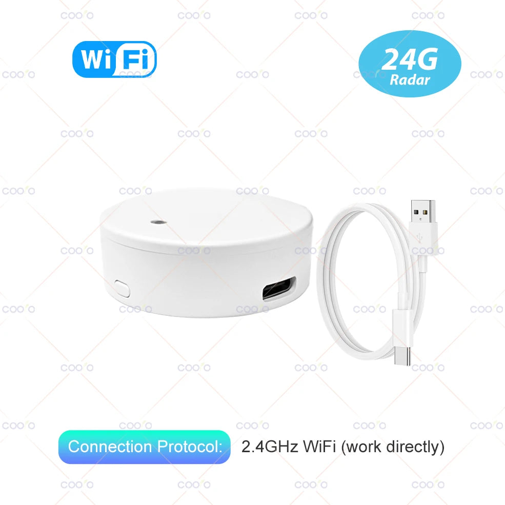ZigBee Wifi 24G MmWave Human Presence Motion Sensor Radar Wave Human Detector Motion Detector Tuya Hub SmartLife Home Automation