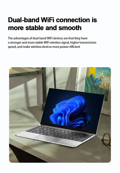 NEW Core I9-10980HK Laptop 16GB RAM 1/2TB SSD Portable Laptops 14.1-inch Windows 11 Pro Notebook Computer Office Gaming