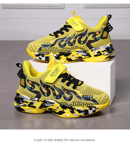 Boys Running Shoes 2022 Design Children Sneakers Mesh Kids Casual Sneakers 7-12 Years Children Sneakers for Boys