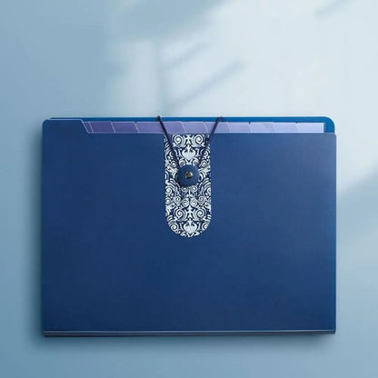A4 Organ File Folder 8 Grids Document Organizer Paper Documents Folder Office School Supplies Large Capacity Expanding File Bag