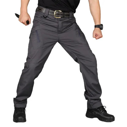 Tactical Cargo Pants Men Outdoor Waterproof SWAT Combat Military Camouflage Trousers Casual Multi Pocket Male Work Joggers