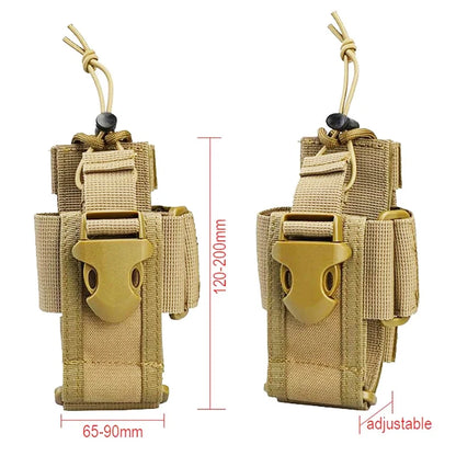 New Tactical Adjustable Walkie Talkie Holder Radio Pouch Hunting Interphone Hanging Bag Outdoor Nylon Molle Radio Pouch