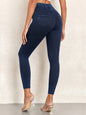 2025 New Fitness Imitation Jeans leggings Women High Waist Elastic Butt Lift Pocket Yoga Casual Leggings Slim Skinny Jeggings