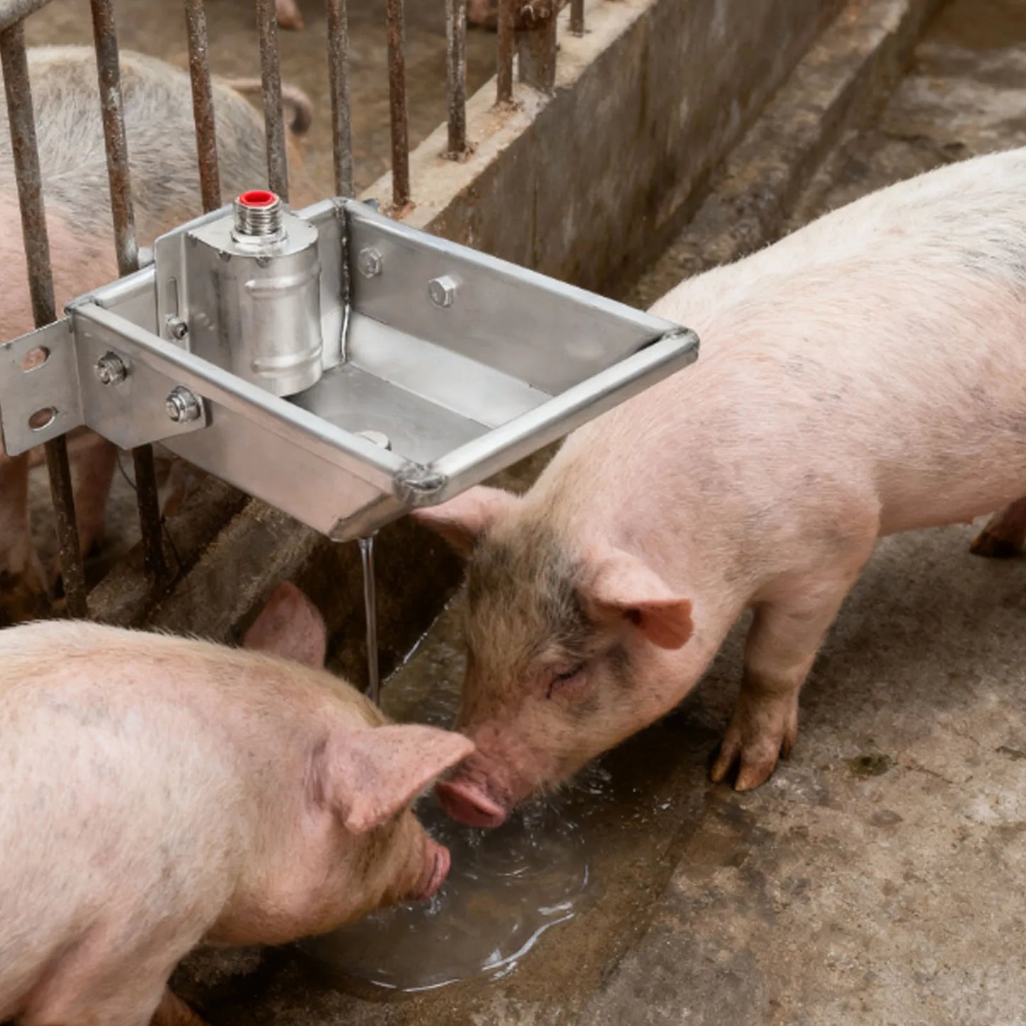 Cattle And Sheep Water Dispenser Thickened Stainless Steel Automatic Dog Feeder Trough Bowl