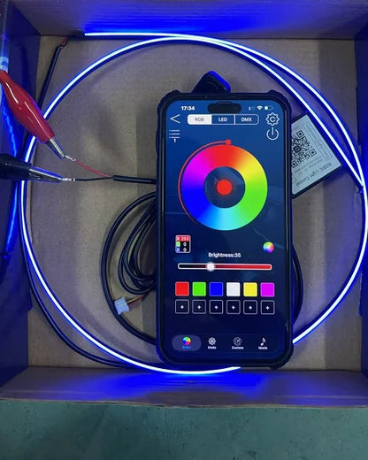 14/18 in 1 Led Acrylic Car Ambient Light RGB 64 213 Color Symphony Acrylic APP Streamer Atmosphere Lamp Kit One Zone Dual Zone