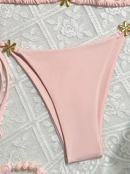 Micro Bikinis Sexy Women Swimsuit Swimwear 2026 Push Up Bikini Set String Bathing Suit Halter Beachwear Brazilian Biquini Female