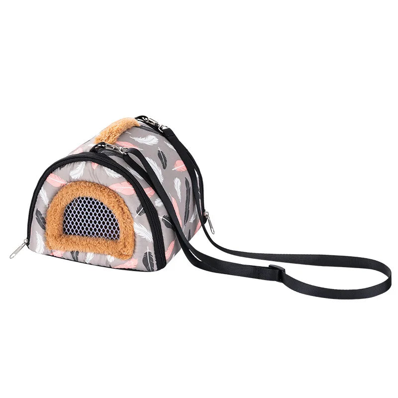 Hamster Warm Bed Portable Small Pet Cotton Nest for Hamster Sugar Glider Squirrel Guinea Pig Breathable Carry Bag