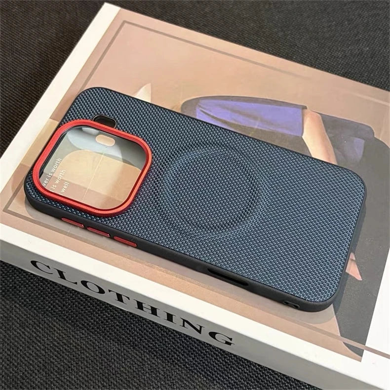 Magnetic Nylon Woven Case For Oppo Find X9 Pro For MagSafe Matte Leather Skin-friendly Phone Cover For Find X 9 X9Pro 5G Bumper