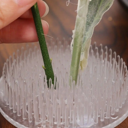 1/3Pcs Transparent Ikebana Stem Holder Waterproof Circular Arrangement Base DIY Flower Fixing Bracket for Vases Floral Design
