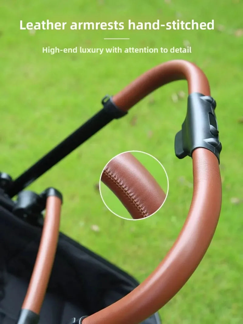 Portable pet stroller, dual-mode stroller that can carry both pets and babies at the same time, multifunctional and foldable,  pet carrier