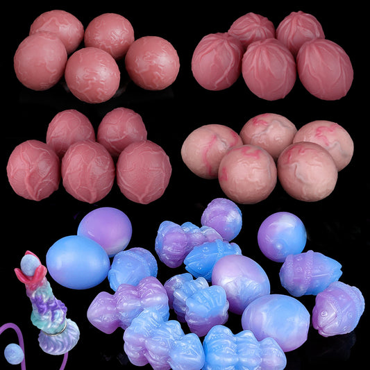 FAAK Multi Color Silicone Lay Eggs For Sex Ovipositor Vaginal Balls Anal Sex Toys Adult Games Masturbators for Women Men
