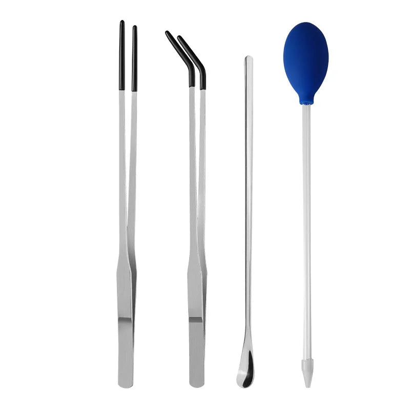 Stainless Steel Reptile Feeding Long Tongs Tweezers For Reptile, Lizards, Spider, Tarantula, Hedgehog, Snake, Aquarium