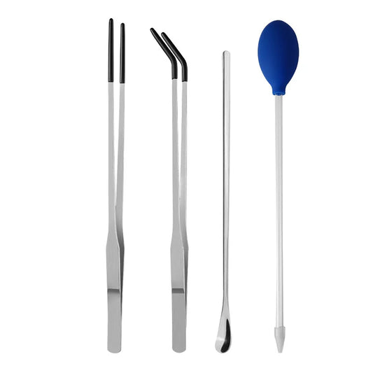 Stainless Steel Reptile Feeding Long Tongs Tweezers For Reptile, Lizards, Spider, Tarantula, Hedgehog, Snake, Aquarium