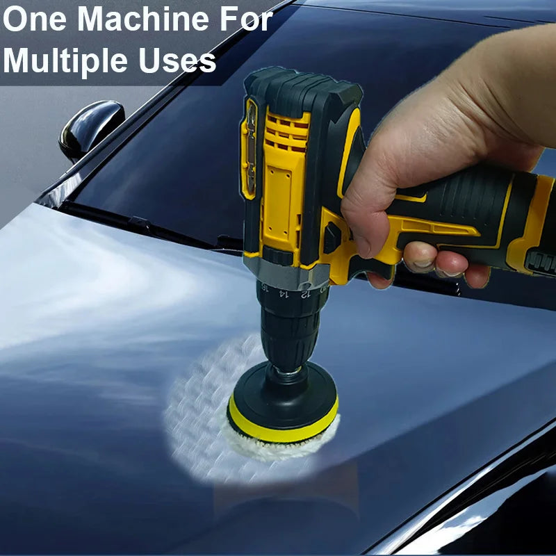 Car Waxing Polishing Sanding Machine Wireless Car Paint Scratch Repair Windscreen Glass Oil Film Remove Machine leather care