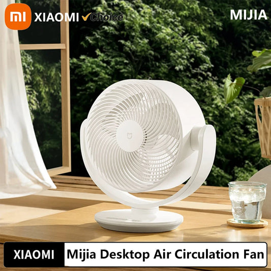 Xiaomi Mijia nuolatinės srovės inverterinis stalinis cirkuliacinis ventiliatorius, nešiojamas stalinis elektrinis ventiliatorius, išmanusis, trimatis, lengvas, valdomas per „Mihome“ programėlę.