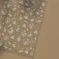 White Flower Petal Cherry Blossom Peach Blossom Falling Petal Floral Gradient 5D Self Adhesive Nail Art Sticker Manicure Decals