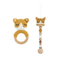 Baby Pacifier Clip Crochet Koalas Handbell Rattle Doll Teether Pacifier Chain Clips Set Dummy Chain Cartoon Teething Toy