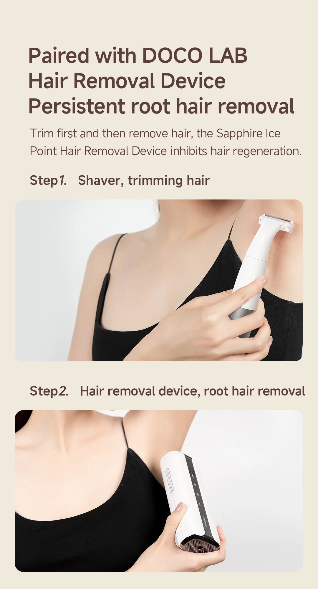 DOCOLAB Electric Razor Depilador Trimmer Shaver Epilator 4 In 1 Body Hair Removal Bekini Painless Cordless Gifts Men Women