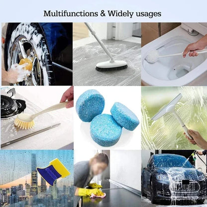 Car Windshield Cleaning Effervescent Multifunctional Glass Water Tablets Solid Cleaner Windshield Spray Car Wash Accessories