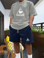 Men's Two-piece Sportswear Short Sleeved T-shirt and Pants Set Running and Fitness Sportswear 2026 Summer Big Discount