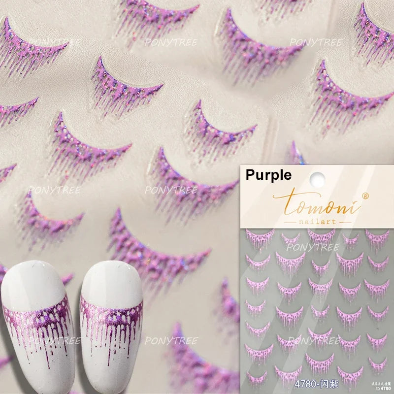 5D Gold Stamped Silver Sun Stars Snake Nail Art Stickers Totems Reliefs Self Adhesive Dark Chinese Style Manicure Decals