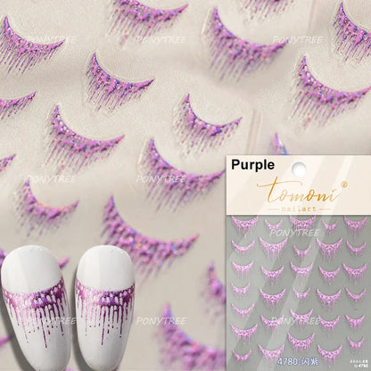 5D Gold Stamped Silver Sun Stars Snake Nail Art Stickers Totems Reliefs Self Adhesive Dark Chinese Style Manicure Decals