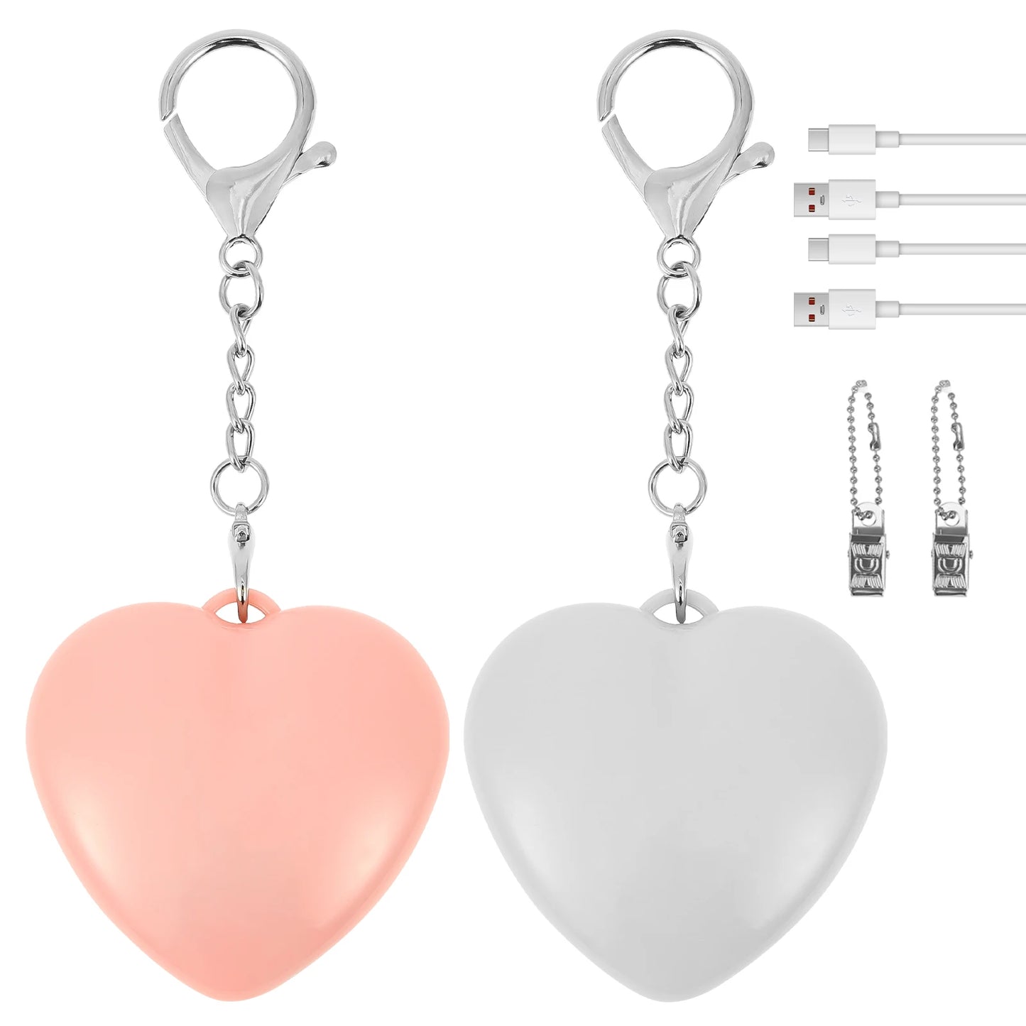 1/2/4Pcs Handbag Night Light Heart-Shape Purse Light LED Automatic Sensor Rechargeable Touch Wallet Tote Bag Mini Light Keychain