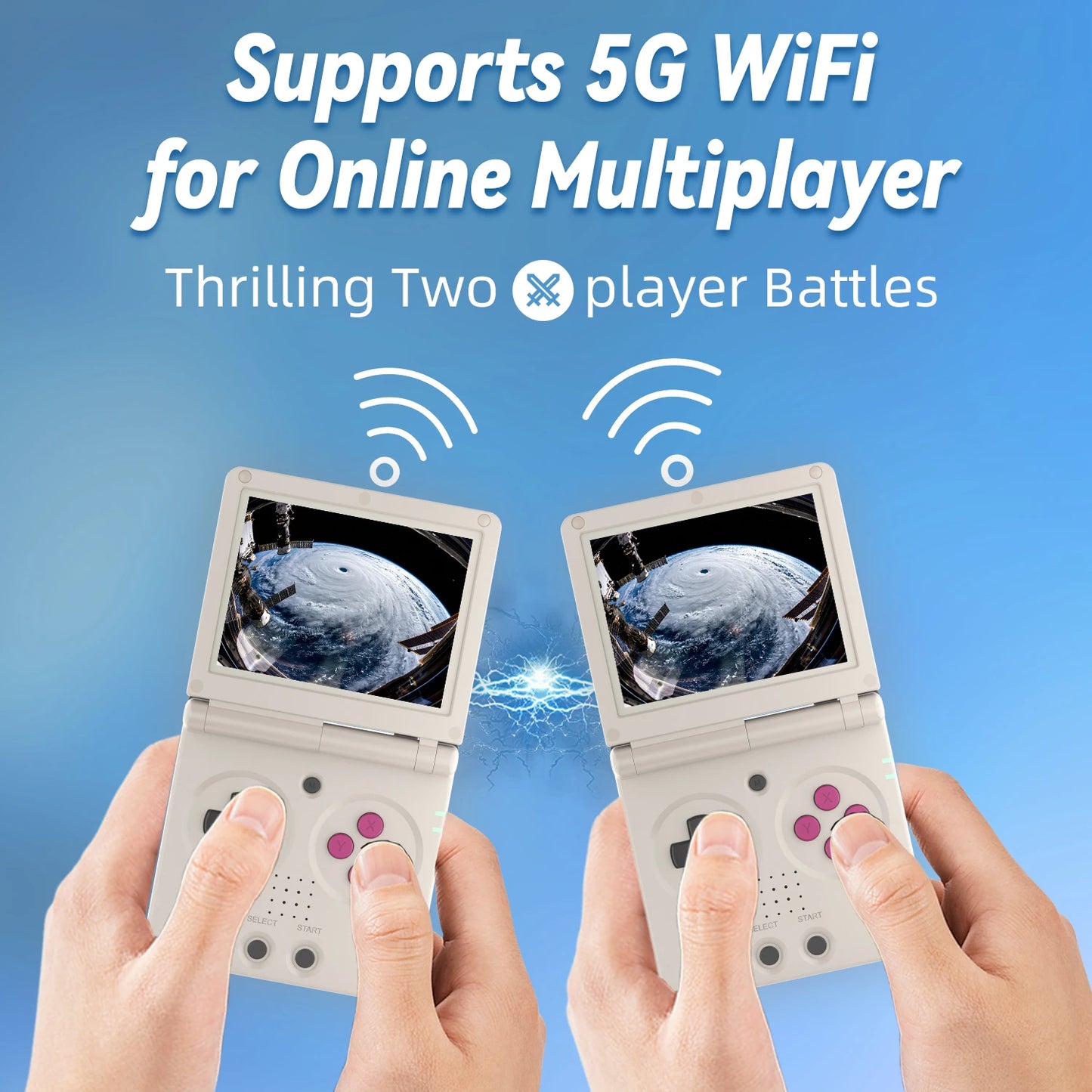 Anbernic RG35XXSP Flip Handheld Game Console 3.5'' IPS Screen Linux 64-bit 3300mAH E-book Support WiFi Streaming HD TV Out Gifts