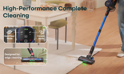 Erabros EV2 Cordless Vacuum Cleaner 450W 55Kpa High Suction Powerful Handheld Home Cleaner Capacity LED Display Floor Carpet