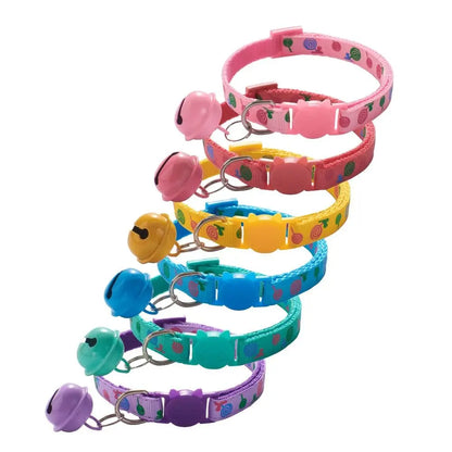 Buckle Cartoon Cat Collars Pet Supplies Cute Cat Head Small Dog Collar Adjustable Cat Accessories