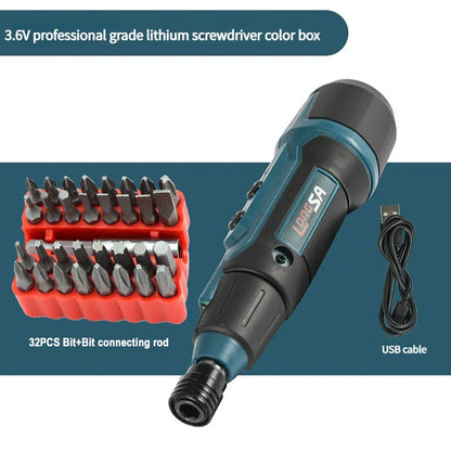 2Nm 3.6V 200r/min Electric Screwdriver Small Wireless Screwdriver Drill Screw Driver Set Rechargeable Electrician Screwdrivers