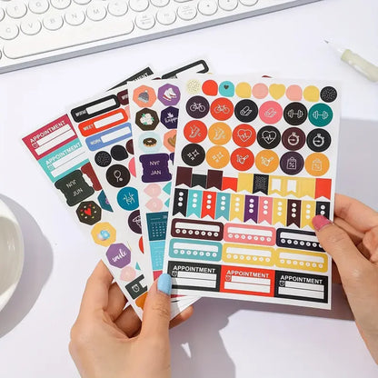 2026 Wall Calendar Planner - Full Year View Calendar 2026, Year Wall Planner 2026 with stickers and Double-Sided Round Stick