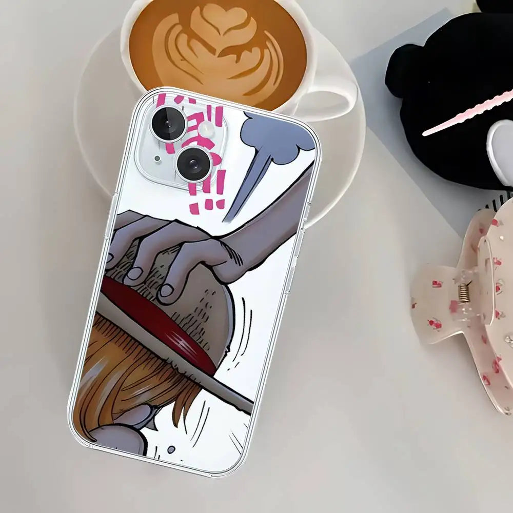 Cute Anime N-Nami Phone Case For IPhone 17 16 15 12 11 Pro Max 14 Plus 13 Mini Clear Cover Soft Funda