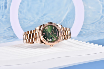 PAGANI DESIGN 2026 New Luxury Rose Gold DD40 Automatic Watch For Men 8285 Mechanical Wristwatch Men Stainless Steel Waterproof