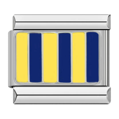 Hapiship Fashion Navy Ship International Maritime Signal Code Nautical Flag Charm Links Fit 9mm Stainless Steel Bracelet DJ391