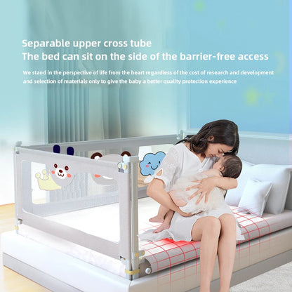 IMBABY Bed Guardrail Liftable Crib Protectors Adjustable Handrail Bed Safety Children Washable Baby Safety Bed Barrier Bumper