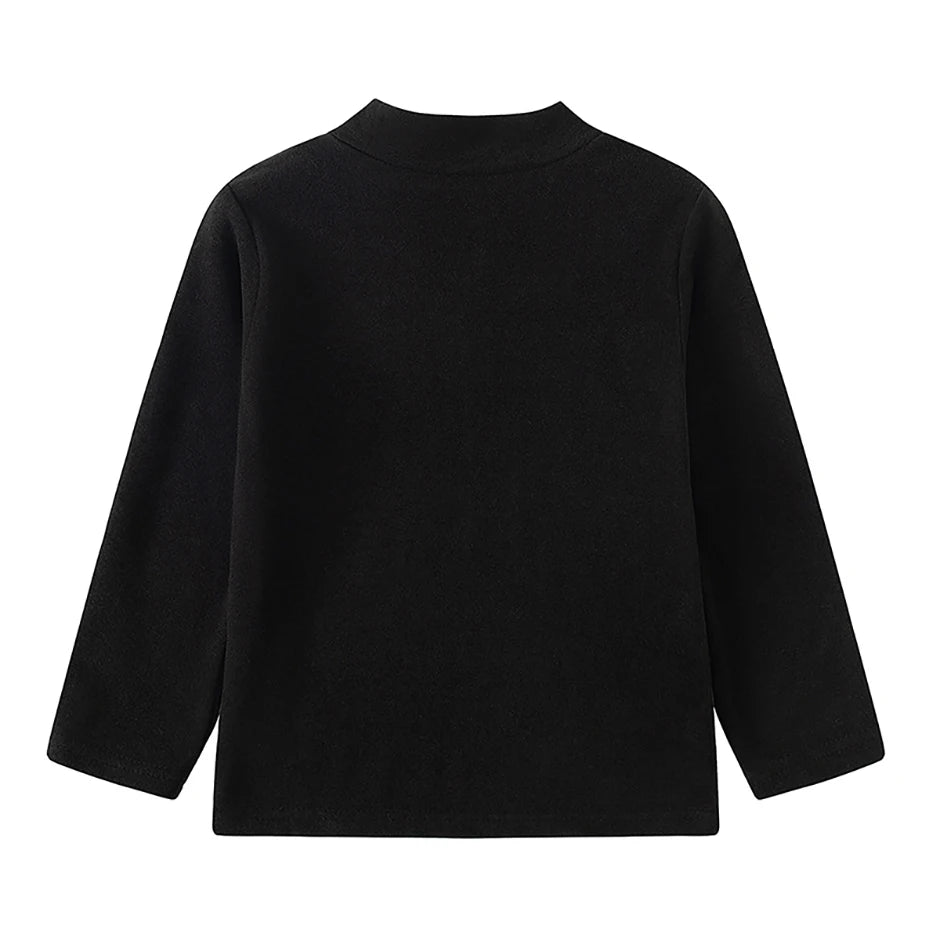 1/3/4 Pcs Children's Mid-collar Bottoming Shirt in Autumn And Winter Solid Color Joker Girls' Long sleeve T-shirt Boys' Casual S