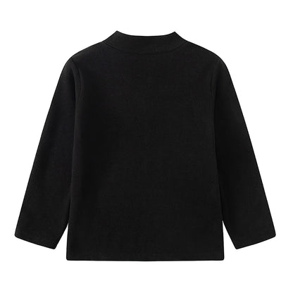 1/3/4 Pcs Children's Mid-collar Bottoming Shirt in Autumn And Winter Solid Color Joker Girls' Long sleeve T-shirt Boys' Casual S