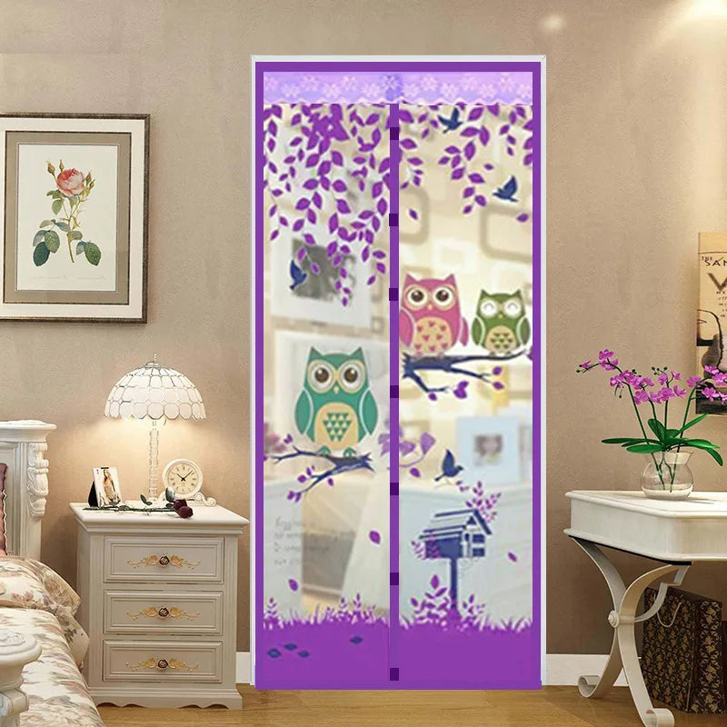 Mesh Door Curtain Magnetic Curtains Hands-free Anti Mosquito Insect Fly Bug Curtain Net Automatic Closing Window Screen Kitchen