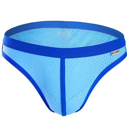 Men's New Nylon Solid Beachwear Briefs Bikini Men Low Rise Sexy Briefs Board Shorts Surfing Wear