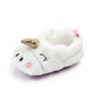 Cute Baby Girl Boy Indoor Warm Cotton Shoes Unicorn Home Slippers Spring Autumn Plush Soft Sole Non-slip Infant Prewalker Shoes