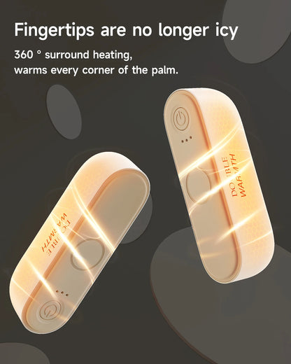 2-in-1 Magnetic Rechargeable Hand Warmers Electric Portable Handwarmers Long Lasting Safe Heating Warmer Pocket Heater