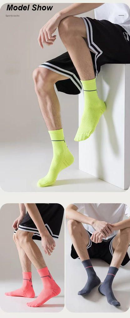 1/3/10 Pairs Professional Running Socks Men's Women Marathon Whiteline Cycling Socks Men Lady Sport Running Sports Socks